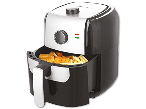 Emerio AF-123543 SmartFryer, AirFryer, Heißluftfritteuse, Frittieren mit heißer Luft-ohne zusätzliches Öl [], 5.5 Liter Volumen, 1400 Watt, Schwarz von Emerio