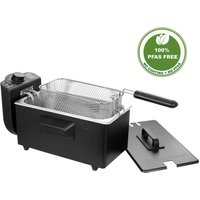Emerio Edelstahl-Fritteuse DF-120482.2 schwarz Edelstahl B/H/T: ca. 22x22x40 cm ca. 3 l von Emerio