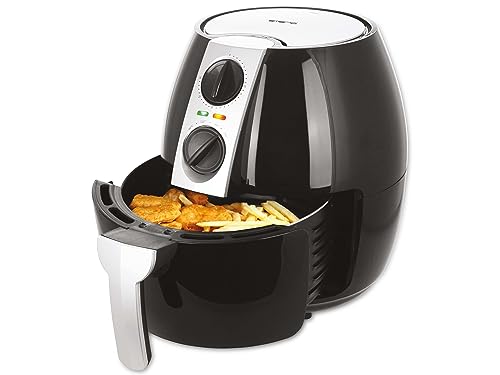 Emerio Heißluftfritteuse, Airfryer, Smart Fryer, PREIS-/LEISTUNGSSIEGER 08/2020, Frittieren ohne Öl, gesünder, healthy, XXL, 4.5 Liter Volumen, schnell Aufheizung, Timer, 1500 Watt, Schwarz Emerio Heißluftfritteuse, Airfryer, Smart Fryer, PREIS-/LEISTUNGSSIEGER 08/2020, Frittieren ohne Öl, gesünder, healthy, XXL, 4.5 Liter Volumen, schnell Aufheizung, Timer, 1500 Watt, Schwarz von Emerio