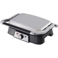 Emerio Kontaktgrill CG-109898.1 silber Edelstahl B/H/T: ca. 33x14x28 cm von Emerio