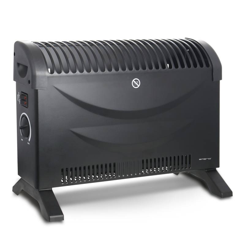 Emerio Konvektor 2000 Watt mit Ventilatorfunktion schwarz von Emerio