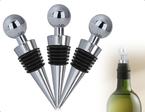 Emezddo 3 Stück Weinflaschenverschluss,Wiederverwendbare Flaschenverschluss,verwendet für Weinsammlung Rotwein Champagner Bier Saver Sealer Zuhause Partys Restaurants Emezddo 3 Stück Weinflaschenverschluss,Wiederverwendbare Flaschenverschluss,verwendet für Weinsammlung Rotwein Champagner Bier Saver Sealer Zuhause Partys Restaurants von Emezddo