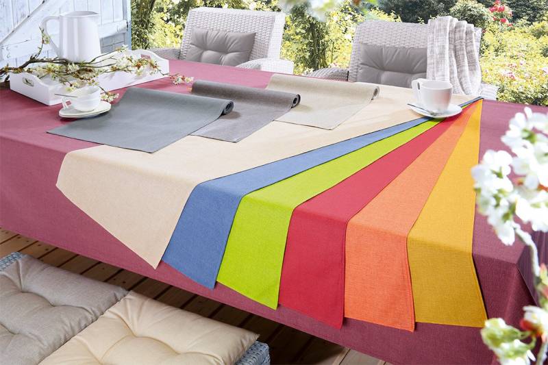 Emhelle Tischdecke Baumwolle Tischdecke, Tischwäsche konfektioniert mit schmalem Saum von Emhelle