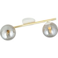 Deckenlampe LUISELLA 55 cm lang Weiß Graphit Gold Deckenlampe LUISELLA 55 cm lang Weiß Graphit Gold von Emibig