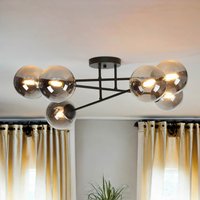 Deckenlampe Schwarz Graphit E14 Glas Metall von Emibig