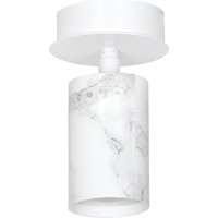 Deckenlampe Weiß klein Marmor Optik GU10 Deckenleuchte von Emibig
