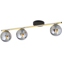 Deckenleuchte BEPPE Schwarz Graphit Gold E14 von Emibig