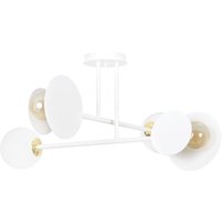 Deckenleuchte Modern Weiß Metall Glas 4x E27 KENZIE Deckenleuchte Modern Weiß Metall Glas 4x E27 KENZIE von Emibig