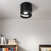 Deckenleuchte Schwarz Metall rund Modern GU10 Deckenleuchte Schwarz Metall rund Modern GU10 von Emibig