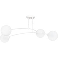 Deckenleuchte Weiß Kugel Schirm 4x E14 Deckenlampe Deckenleuchte Weiß Kugel Schirm 4x E14 Deckenlampe von Emibig