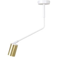 Deckenstrahler Weiß Gold GU10 Modern Wohnzimmer von Emibig