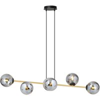 Dekorative Hängelampe Kugelschirm Rauchglas Metall ALOISIO Dekorative Hängelampe Kugelschirm Rauchglas Metall ALOISIO von Emibig