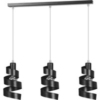 Design Hängelampe Schwarz Metall 3-flammig E27 Design Hängelampe Schwarz Metall 3-flammig E27 von Emibig