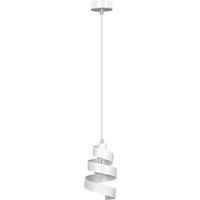 Design Hängelampe Weiß Metall höhenverstellbar E27 von Emibig