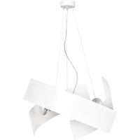 Design Hängeleuchte Weiß Chrom Metall 3-flammig E27 Design Hängeleuchte Weiß Chrom Metall 3-flammig E27 von Emibig
