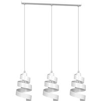 Design Pendelleuchte Weiß Metall 3-flammig E27 Design Pendelleuchte Weiß Metall 3-flammig E27 von Emibig