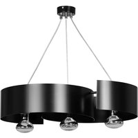 Hängelampe Schwarz Metall höhenverstellbar 3x E27 von Emibig