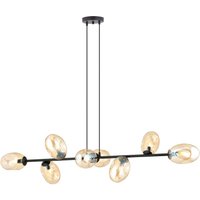 Hängelampe lang 140 cm 8x E14 Glas Metall dekorativ Hängelampe lang 140 cm 8x E14 Glas Metall dekorativ von Emibig