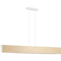 Hängelampe verstellbar Holz Metall 4x E27 Skandinavisch von Emibig