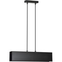 Hängeleuchte Schwarz verstellbar 2x E27 Modern eckig von Emibig