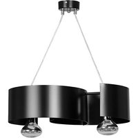 Moderne Hängelampe Schwarz Metall höhenverstellbar von Emibig