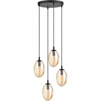 Pendelleuchte Rauchglas in Bernstein Ø 40 cm verstellbar von Emibig
