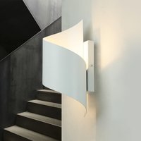 Stylische Wandleuchte Weiß Metall Design up down G9 von Emibig