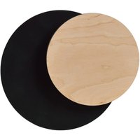 Wandlampe Schwarz Natur G9 rund indirekte Beleuchtung von Emibig