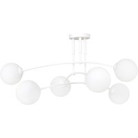 Weiße Deckenleuchte Modern Glas Kugel Schirm 6x E14 Weiße Deckenleuchte Modern Glas Kugel Schirm 6x E14 von Emibig