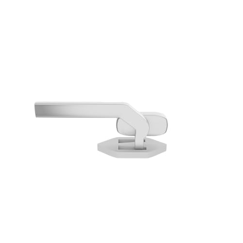 DK Türklinke mit Vollvierkant-Nasenleiste | F1 Alu Silberoptik | Öffnung links | für Fenster und Balkontüren von Emica