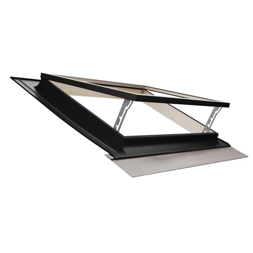 Emica - Dachfenster Best Vasistas aus Aluminium | Verglasung mit Hagelschutz und Innenverglasung 4T-9-4T | Griff mit 4 Öffnungspositionen (90 x 48 Basis x Höhe) von Emica