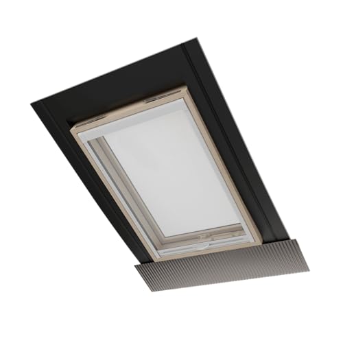 Emica - Dachfenster Best Vasistas mit Moskitonetz und Verdunkelungsvorhang (100 x 64 cm Basis x Höhe) von Emica