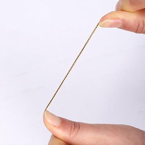 1 x 5 mm goldfarbene silberfarbene Bastelschnur, 100 m für kreative Projekte (Silber) von Emiif