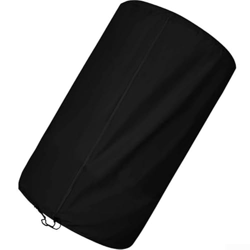 1 x Reifenabdeckung für 4 Reifen, gestapelt, zuverlässige 420D-Oxford-Stoff-Konstruktion für den Außenbereich (schwarz, 82 x 120 cm) von Emiif