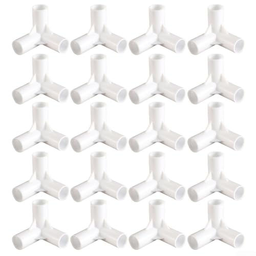 10 Zeltstangen-T-Verbindungsstücke für effektive Garten- und Campinglösungen, I D 16 mm (19 mm) von Emiif