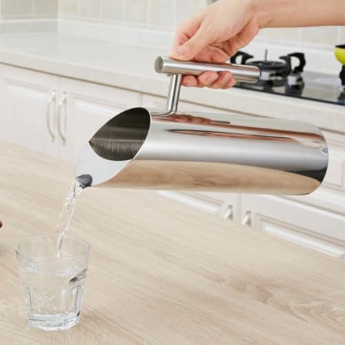 11 52L Premium Edelstahlkanne mit ergonomischem Griff für müheloses Ausgießen von kalten Getränken (M) von Emiif