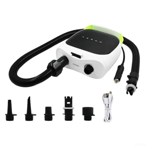 20PSI Elektrische Luftpumpe mit LCD Display, 6 Düsen für Paddle Boards und verschiedene aufblasbare Produkte von Emiif