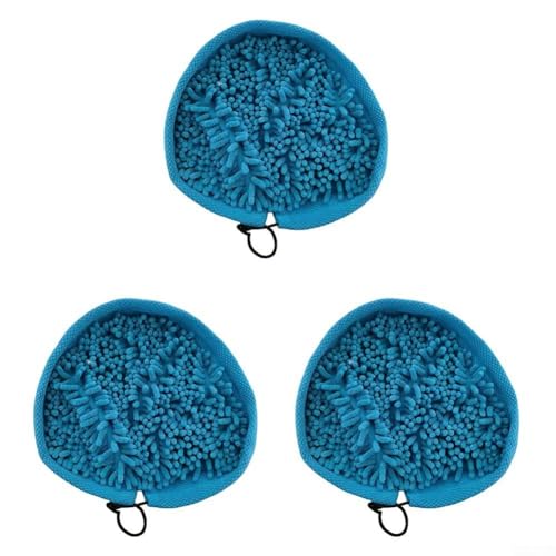 3 Stück dreieckige Wischmopp-Pads für Dampfreiniger, waschbare Korallentücher für natürliche und strukturierte Böden 3 Stück dreieckige Wischmopp-Pads für Dampfreiniger, waschbare Korallentücher für natürliche und strukturierte Böden von Emiif