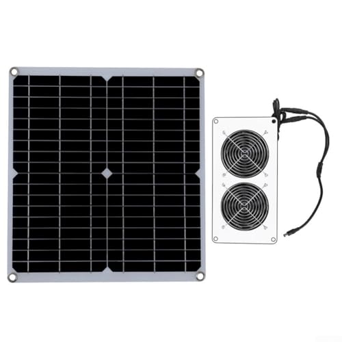 30W Solar Abluftventilator mit Dual Ventilatoren Zuverlässige Belüftung für Haustierhäuser von Emiif