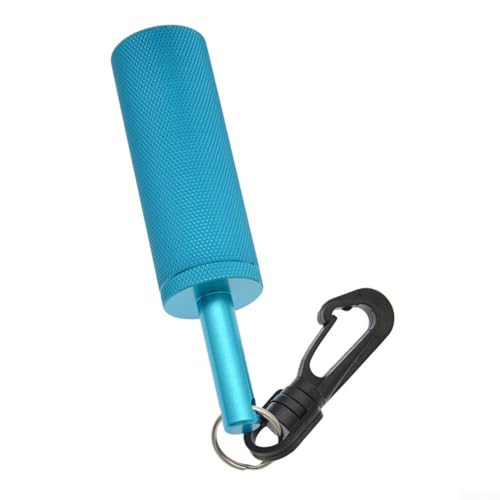 Aluminium-Rassel mit drehbarem Haken, ideal für die Kommunikation unter Wasser (blau) von Emiif