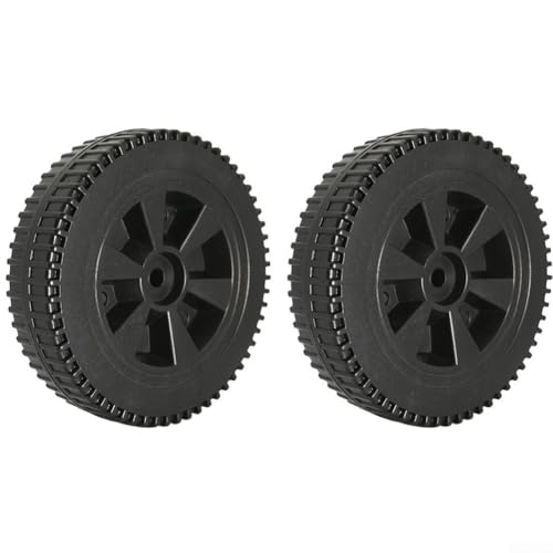 BBQ Grill Wheel Replacement 2 Wheels with Protective Covers Designed for Compatibility with Most Grills (A) von Emiif