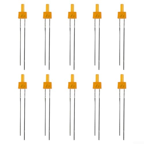 Blinkende Turm-LED, 2 mm Durchmesser, mehrere Farben erhältlich, Blau, Gelb, Grünlich, True Green, Orange, Rot, Weiß, Warmweiß (Orange) von Emiif