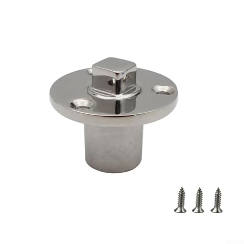 Bootsabflussverbinder aus 316 Edelstahl für Marine-Anwendungen, kompatibel mit 2,5 cm Abflusslöchern, einschließlich Yachten, Kajaks und Fischbrunnen (1 Stück) von Emiif