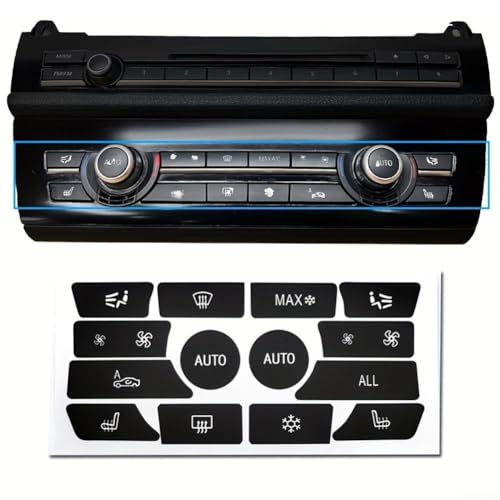 Button Repair Decals for BMW 5 Series Radio and Climate Control Interface Upgrade (AC + RADIO Stickers) von Emiif