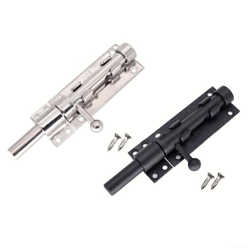 Cleverly Designed 304 Stainless Steel Door Latch Ensures Long lasting Performance and Reliability (black) von Emiif