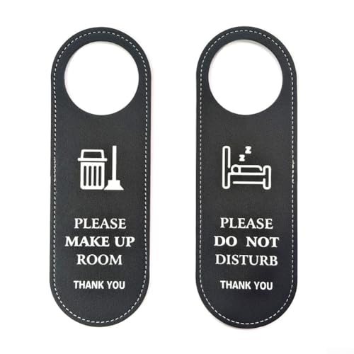 Doppelseitiges Türschild "Do Not Disturb" mit Leder für Hotels, Büros und gewerbliche Standorte, um Privatsphäre zu schützen und Störungen zu minimieren Doppelseitiges Türschild "Do Not Disturb" mit Leder für Hotels, Büros und gewerbliche Standorte, um Privatsphäre zu schützen und Störungen zu minimieren von Emiif