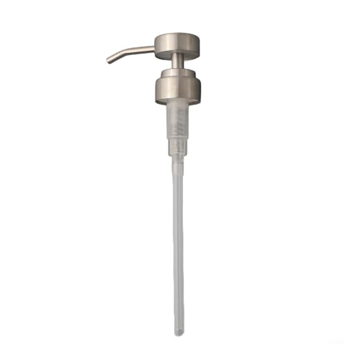 Edelstahl-Pumpenkopf Push-Typ-Lotion-Pumpenkopf 28/400 Gewinde Presskopf (Silber) von Emiif