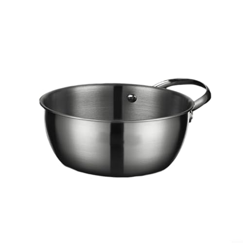 Edelstahl-Rührschüssel-Set zum Kochen und Backen von Lebensmittelaufbewahrungs- und Servierschüsseln (18 cm) von Emiif