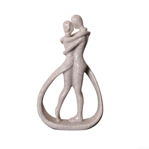 Elegante intime Liebesstatue, perfekt für Heimdekoration und symbolisiert Verpflichtung (Sandstein) von Emiif