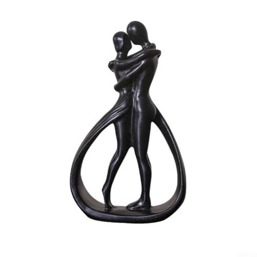 Elegante intime Liebesstatue, perfekt für Heimdekoration und symbolisiert Verpflichtung (schwarz) von Emiif